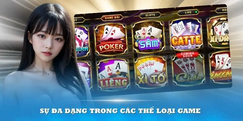 Sự đa dạng trong các thể loại game đặc sắc là điểm cộng to lớn của đơn vị