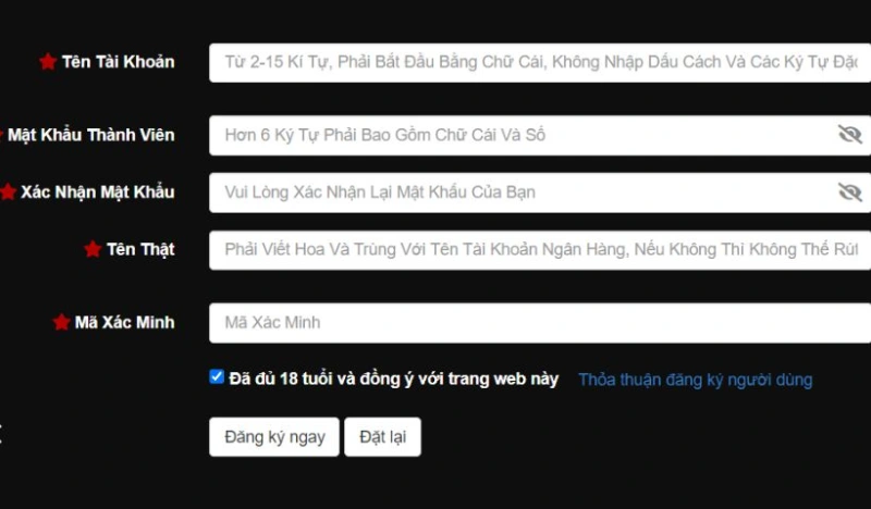 Cách đăng ký tài khoản trên website I9bet