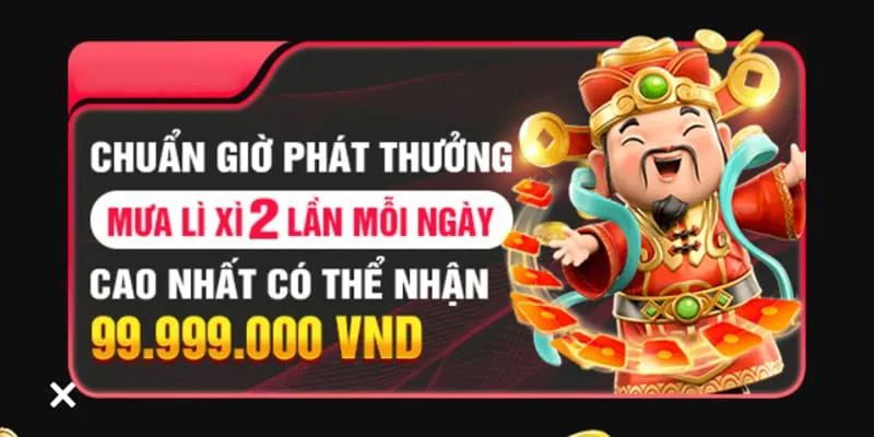 Sự kiện VIP cơn mưa lì xì giá trị thưởng khủng